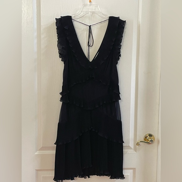 Zimmermann Dresses & Skirts - ZIMMERMANN Super 8 Frill Black Mini Dress Size 3